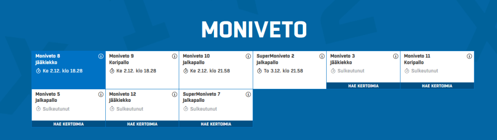 Moniveto vedonlyönti