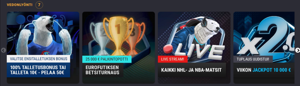 Coolbet vedonlyöntibonus