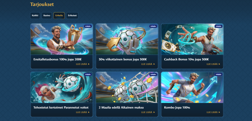 OceanSpin vedonlyöntibonus