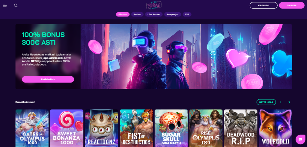 NeonVegas bonus