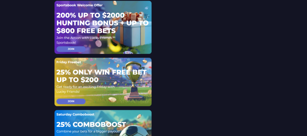 Lucky Friends vedonlyöntibonus