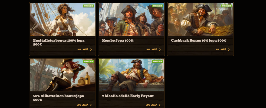 FatPirate vedonlyöntibonus