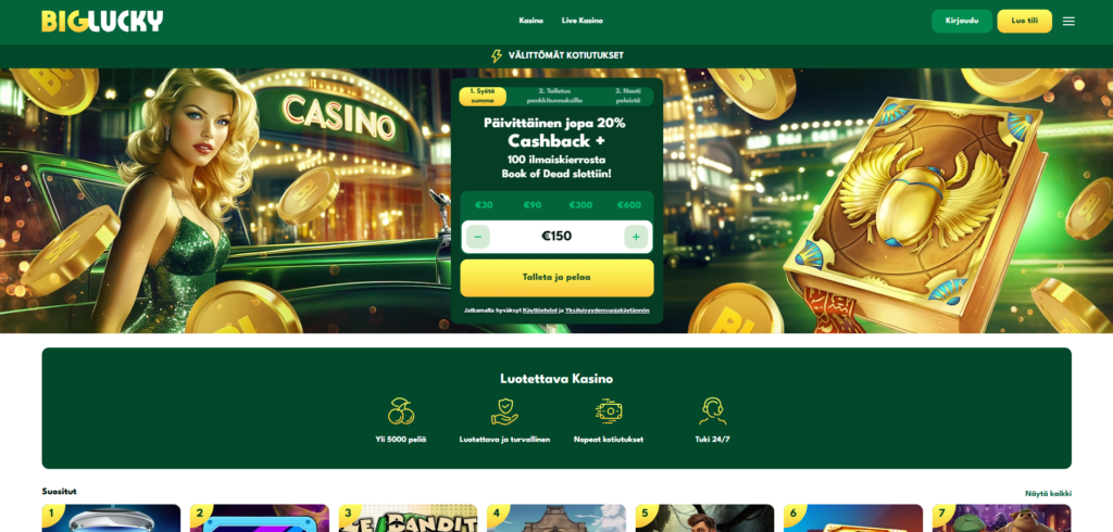 Big Lucky Casino kokemuksia