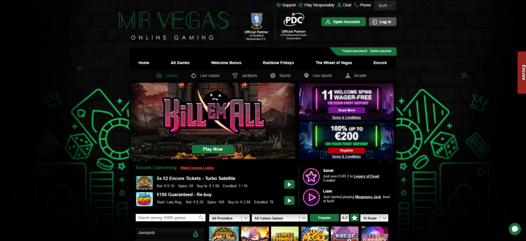 Mr Vegas bonus