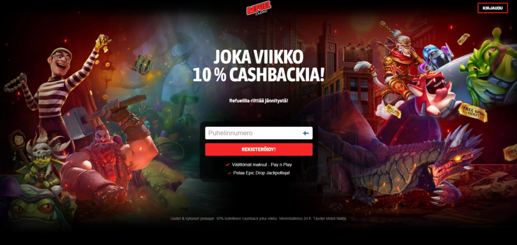 Refuel Casino kokemuksia