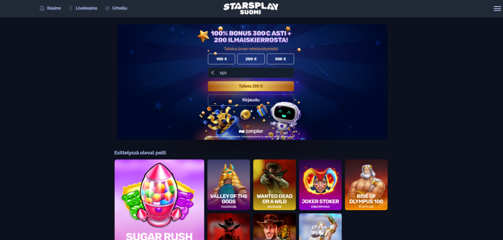StarsPlay Suomi kokemuksia