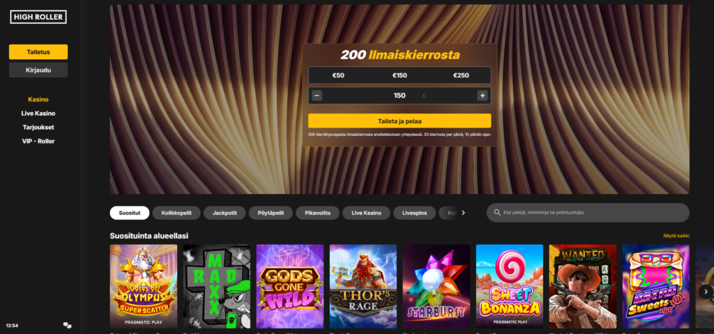 Highroller kokemuksia