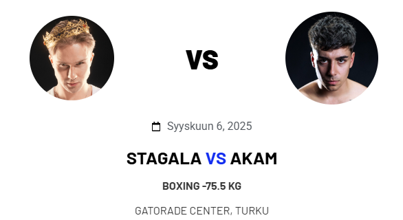 Ice Cage 5 Stagala vs. Akam