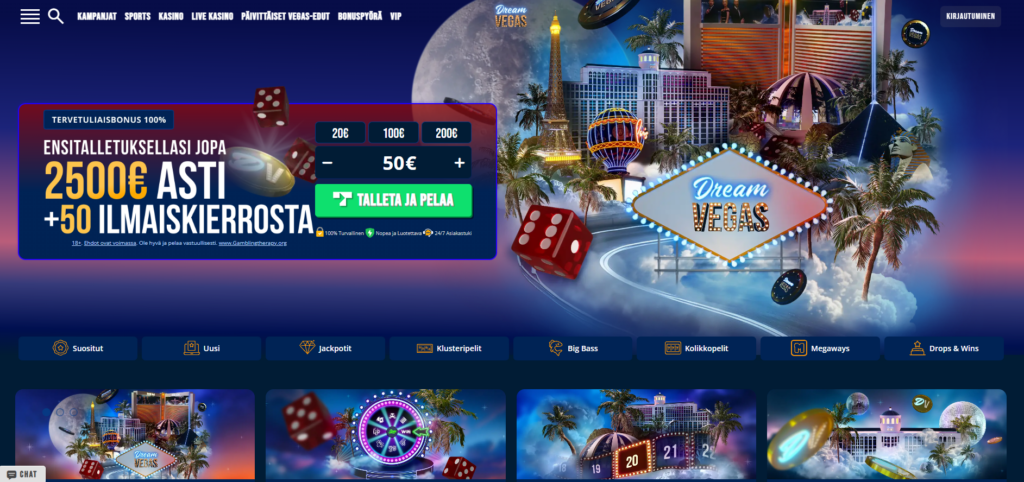 DreamVegas kokemuksia