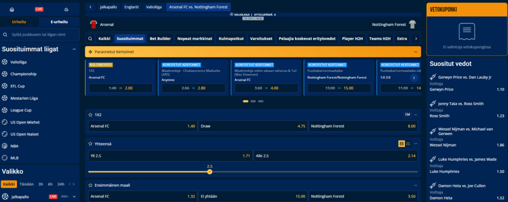 DreamVegas vedonlyönti