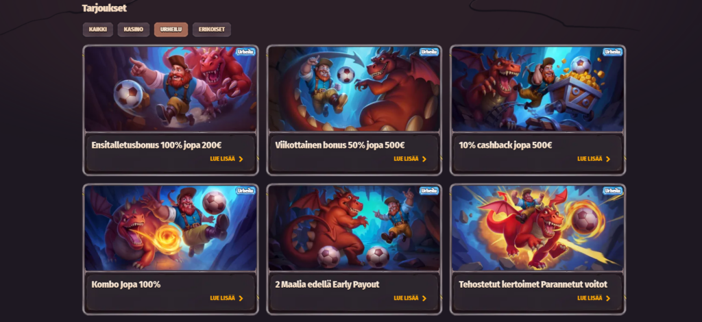 Dragonia vedonlyöntibonus
