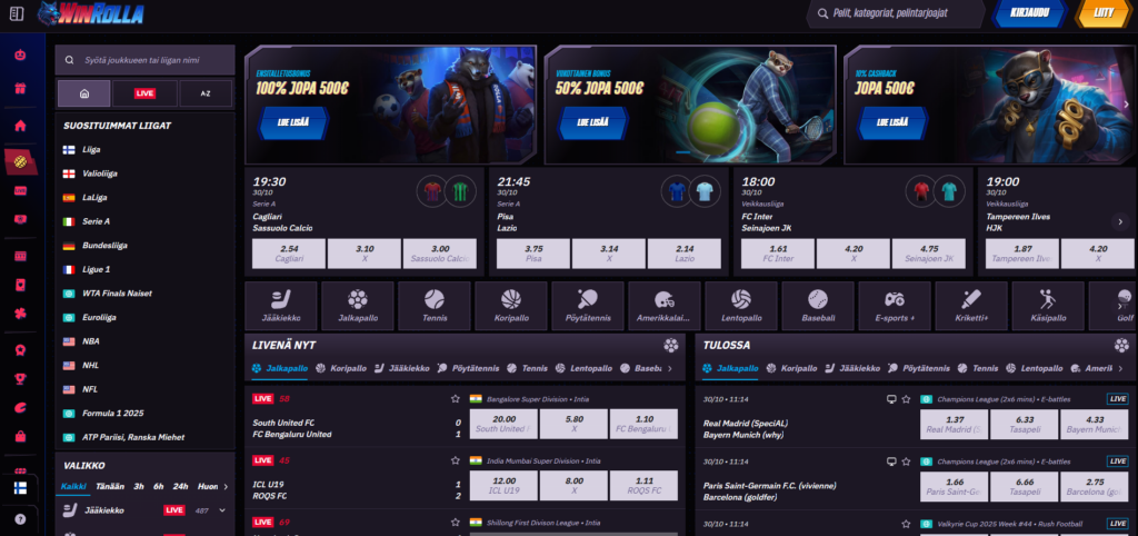 Winrolla vedonlyönti