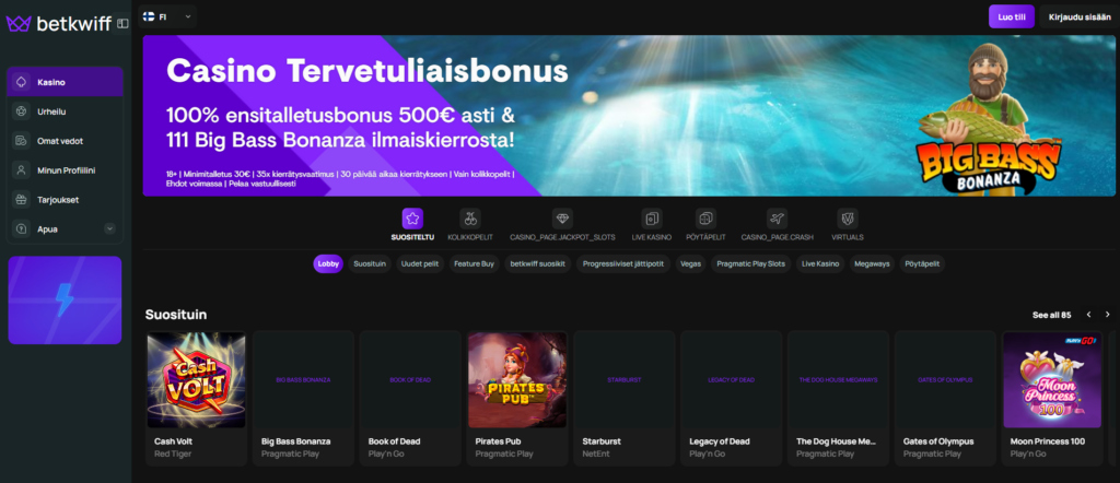 Worldwide Gaming Limited kasinot