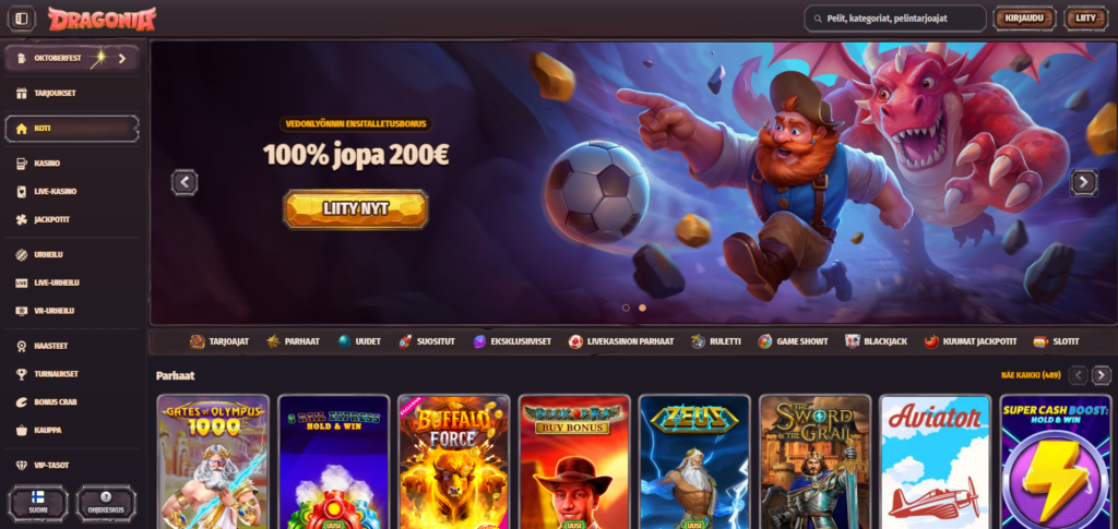 Dragonia Casino kokemuksia