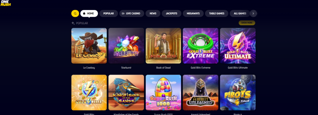 Onerush Casino arvostelu