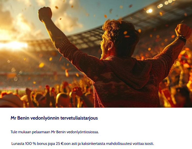 MrBen vedonlyöntibonus