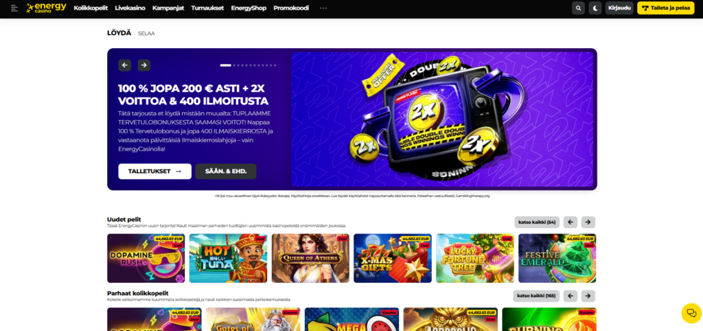 Energy Casino kokemuksia