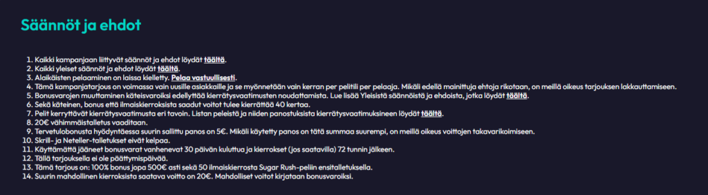 Saletti Kasino bonus