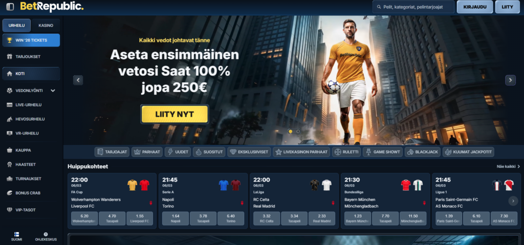 BetRepublic kokemuksia