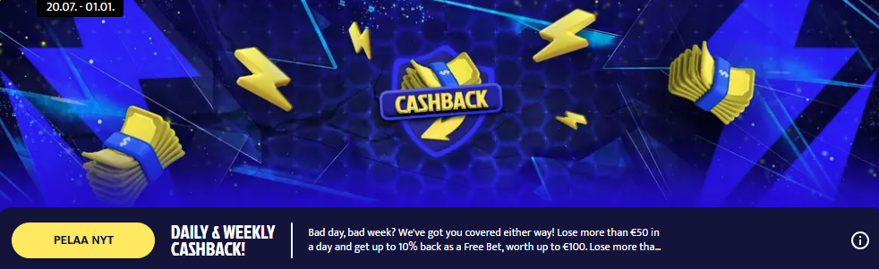 Quickz vedonlyöntibonus