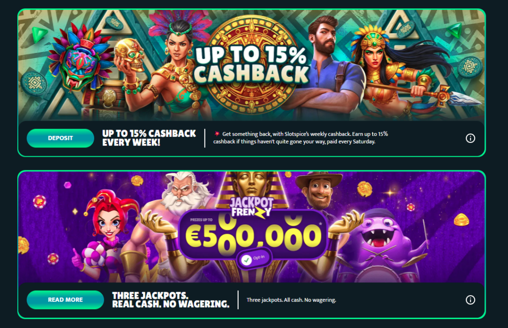 SlotSpice Casino bonus