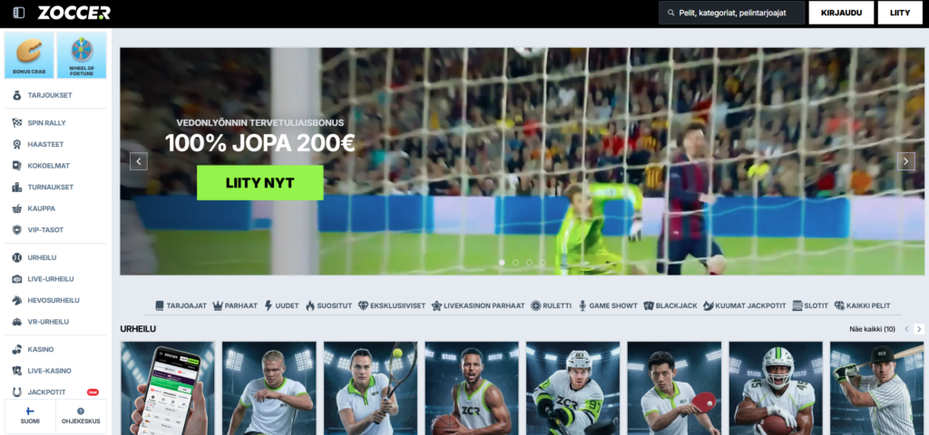 Zoccer Casino kokemuksia