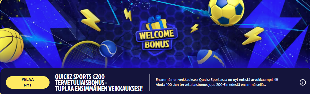 Quickz vedonlyöntibonus