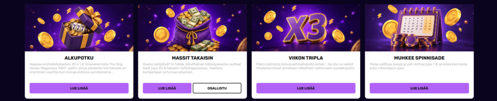 Muhkee Kasino bonus