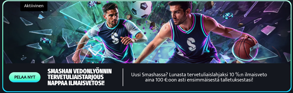 Smasha vedonlyöntibonus